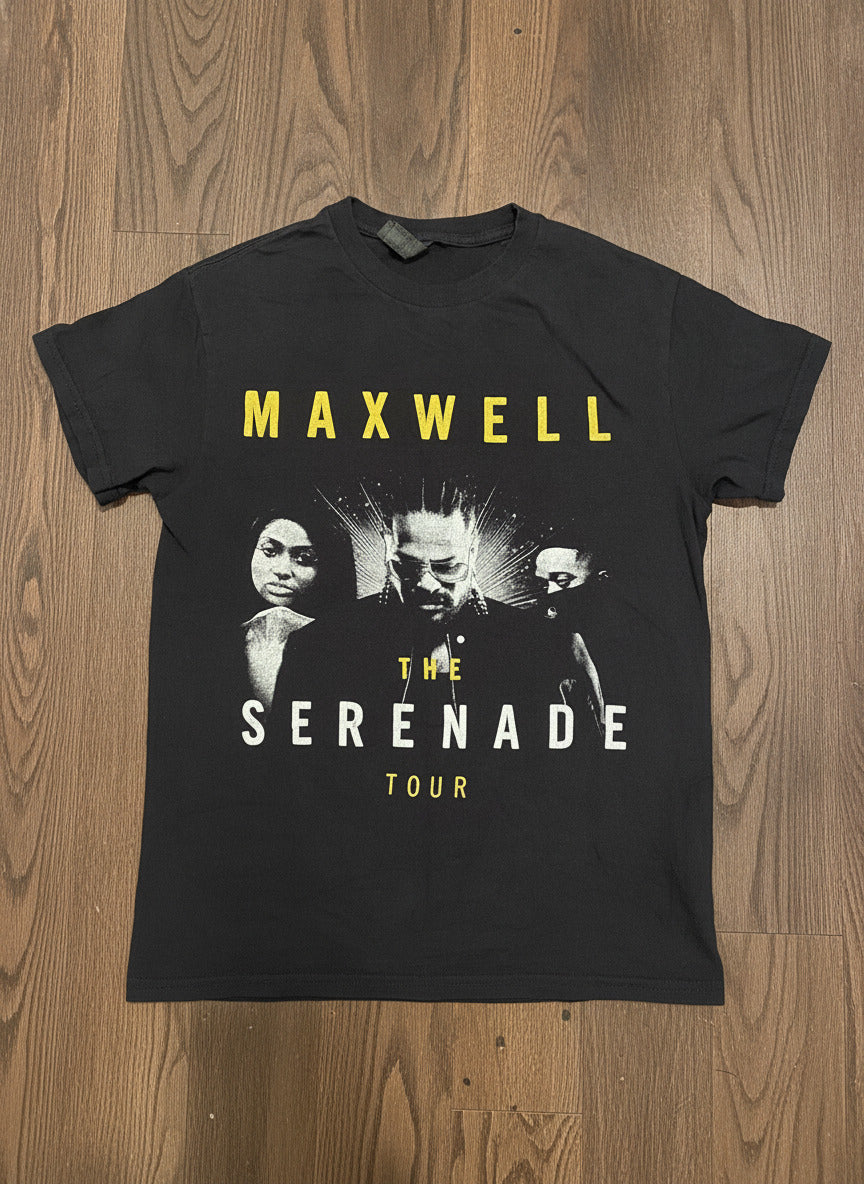 Maxwell The Serenade Tour Black Graphic T-Shirt Size S