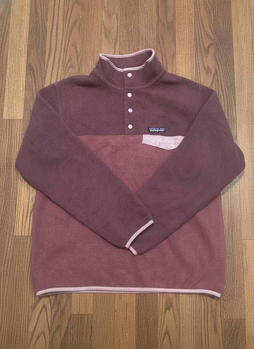 Patagonia Synchilla Fleece Pullover Medium Purple and Pink