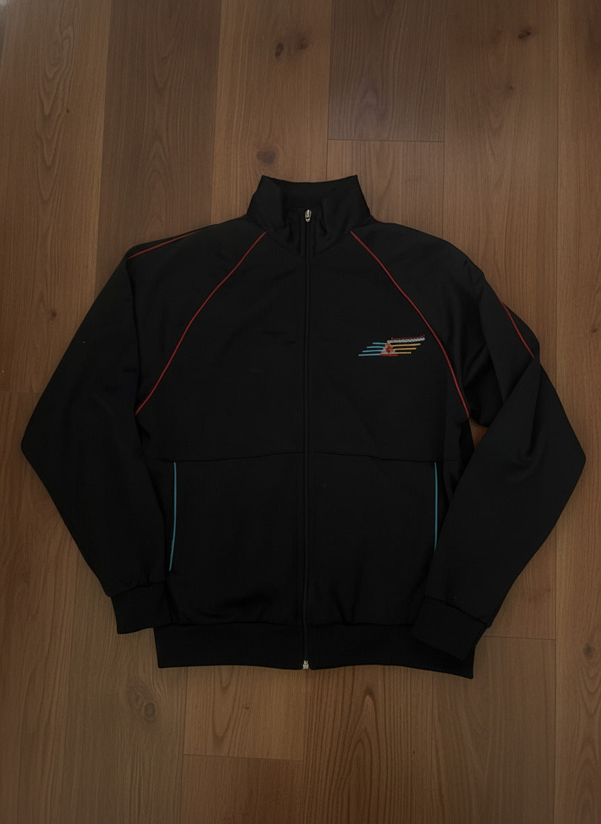 Le Coq Sportif Black and Blue Track Jacket XL