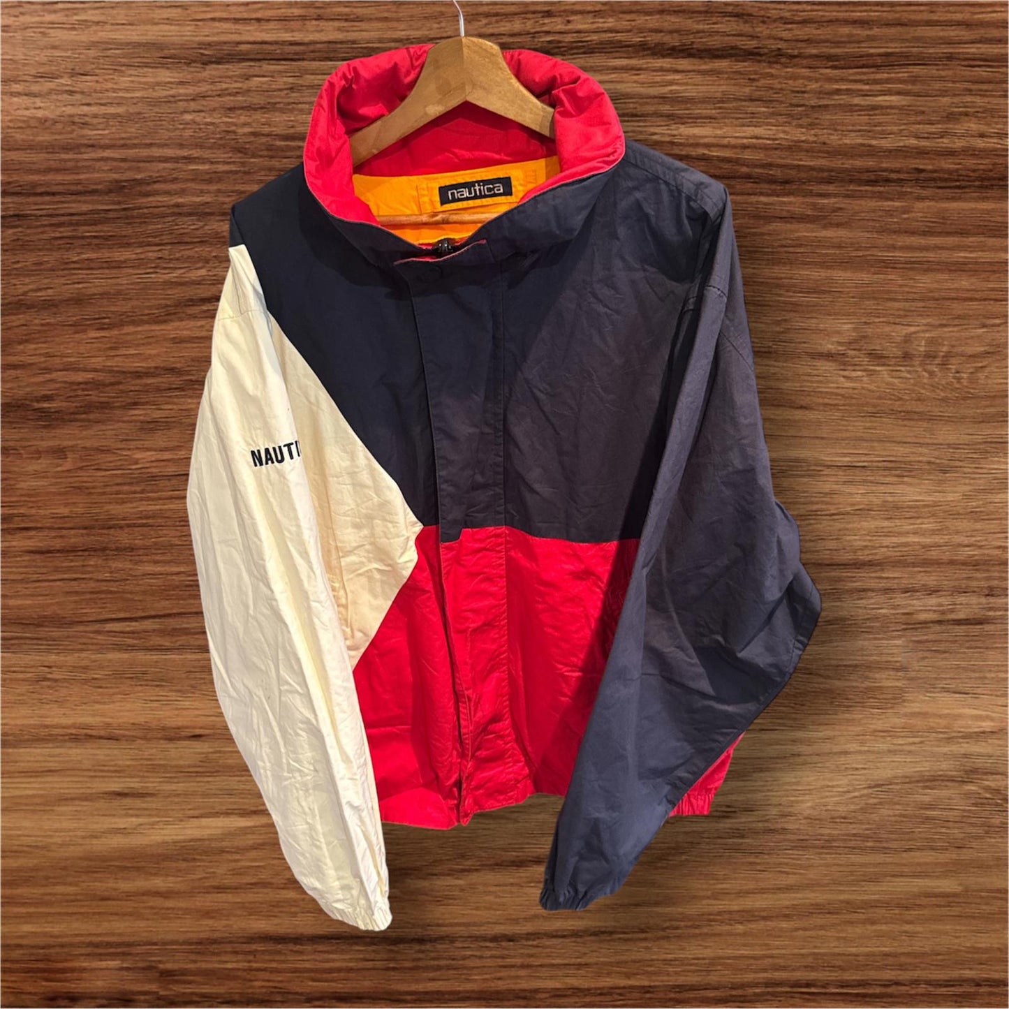 Mens Nautica reversible windbreaker jacket