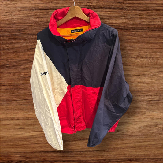 Mens Nautica reversible windbreaker jacket
