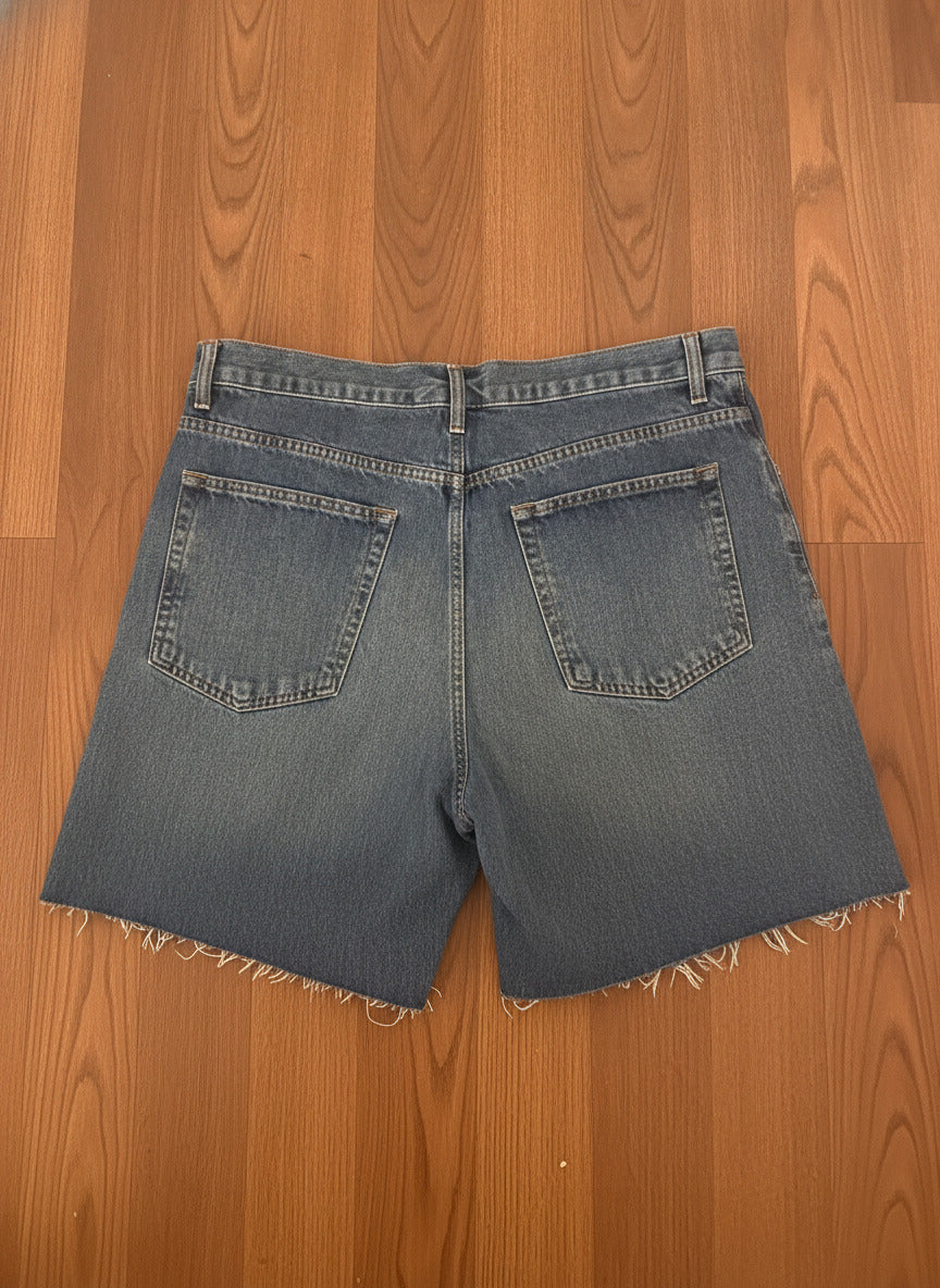 Topshop Blue Denim Shorts - UK 14, product image 5 of 6
