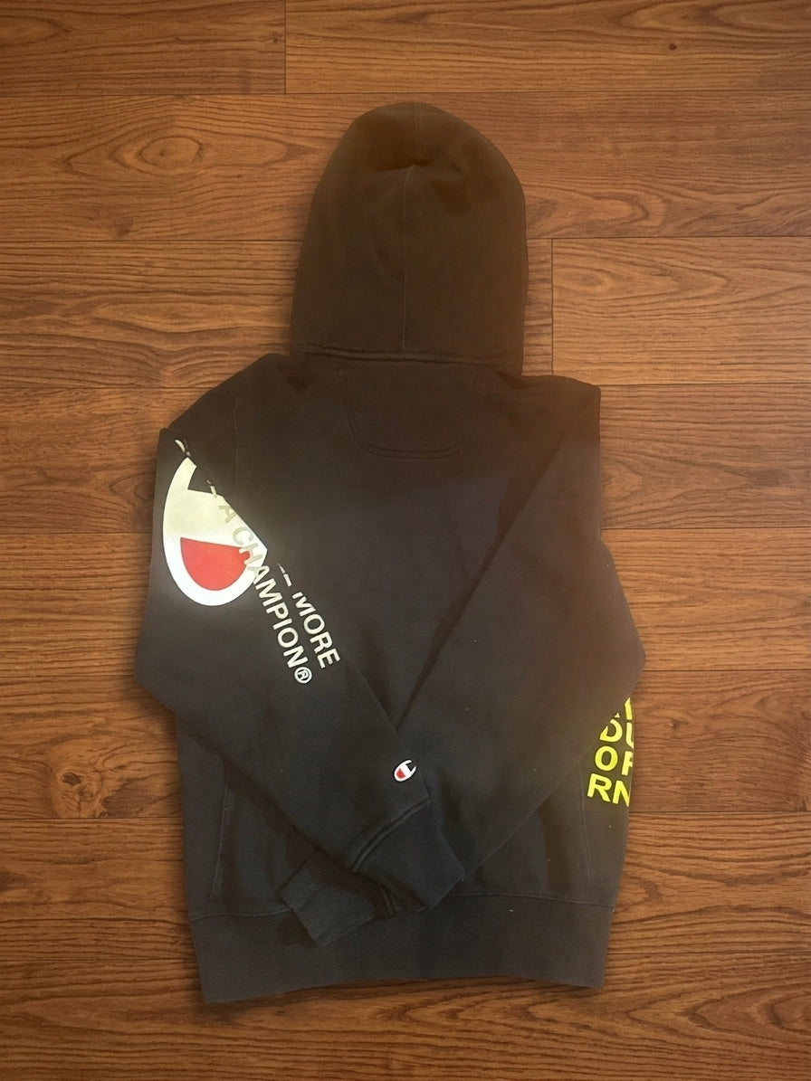 Champion Black Graphic Pullover Hoodie Small – product photograph 5 of 7