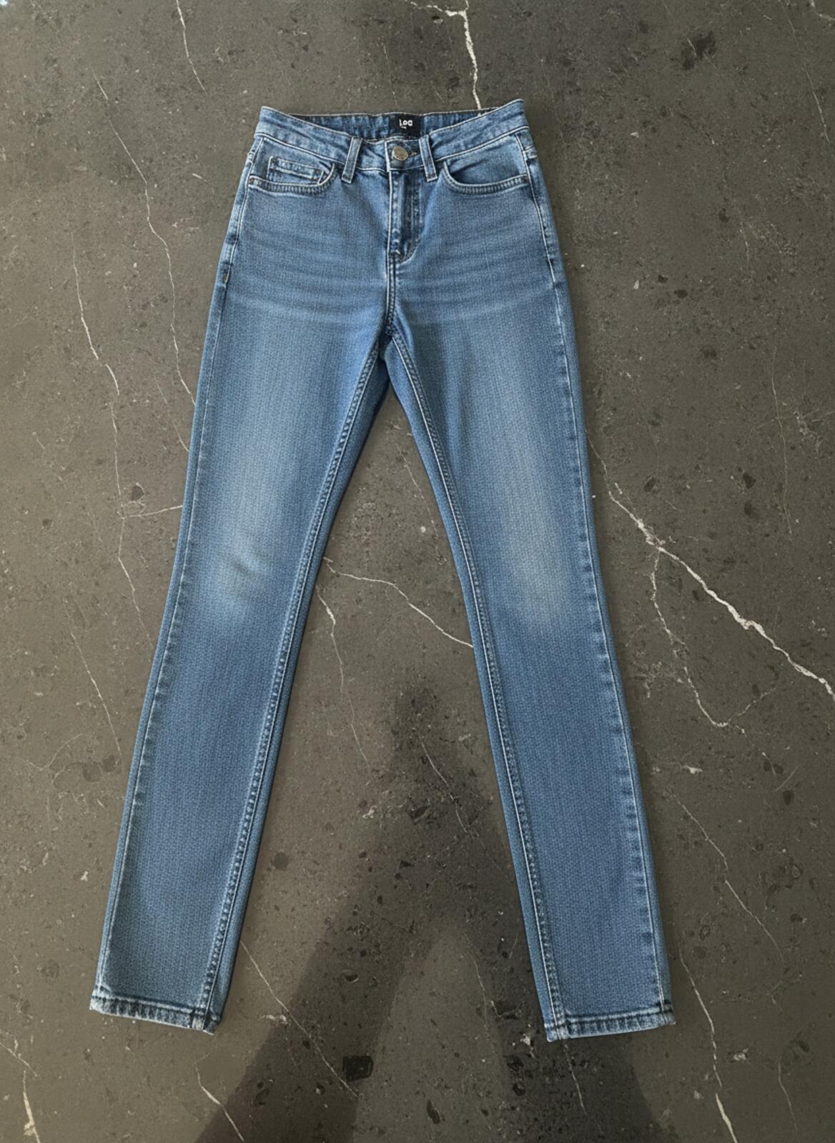 Lee Mid Licks Super Skinny Jeans Size 6 Light Blue Denim