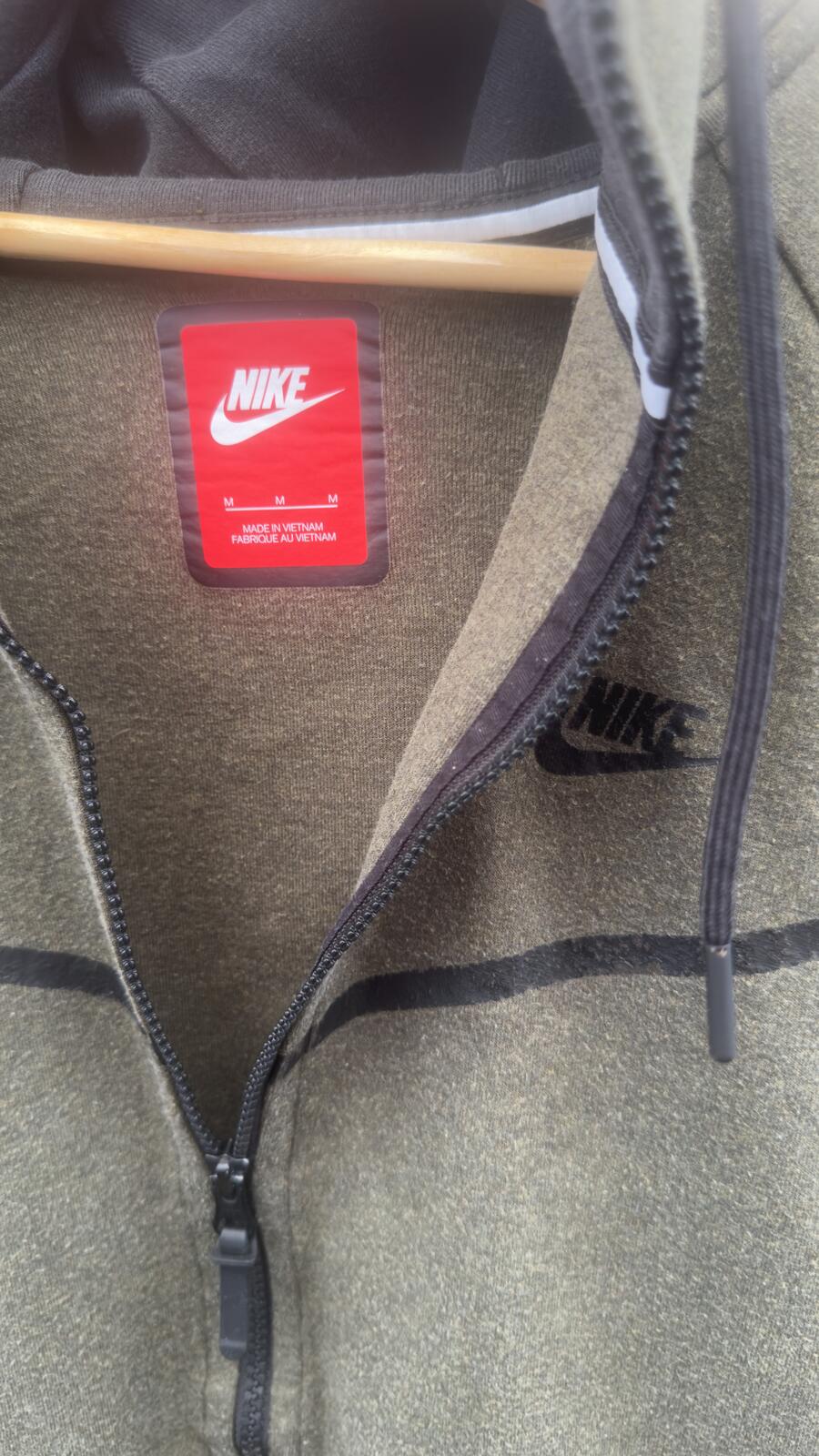 Nike Olive Green Full Zip Hooded Jacket - detail image 3