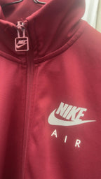Nike Air Burgundy Track Jacket with White Stripe Detail - S - detail image 2