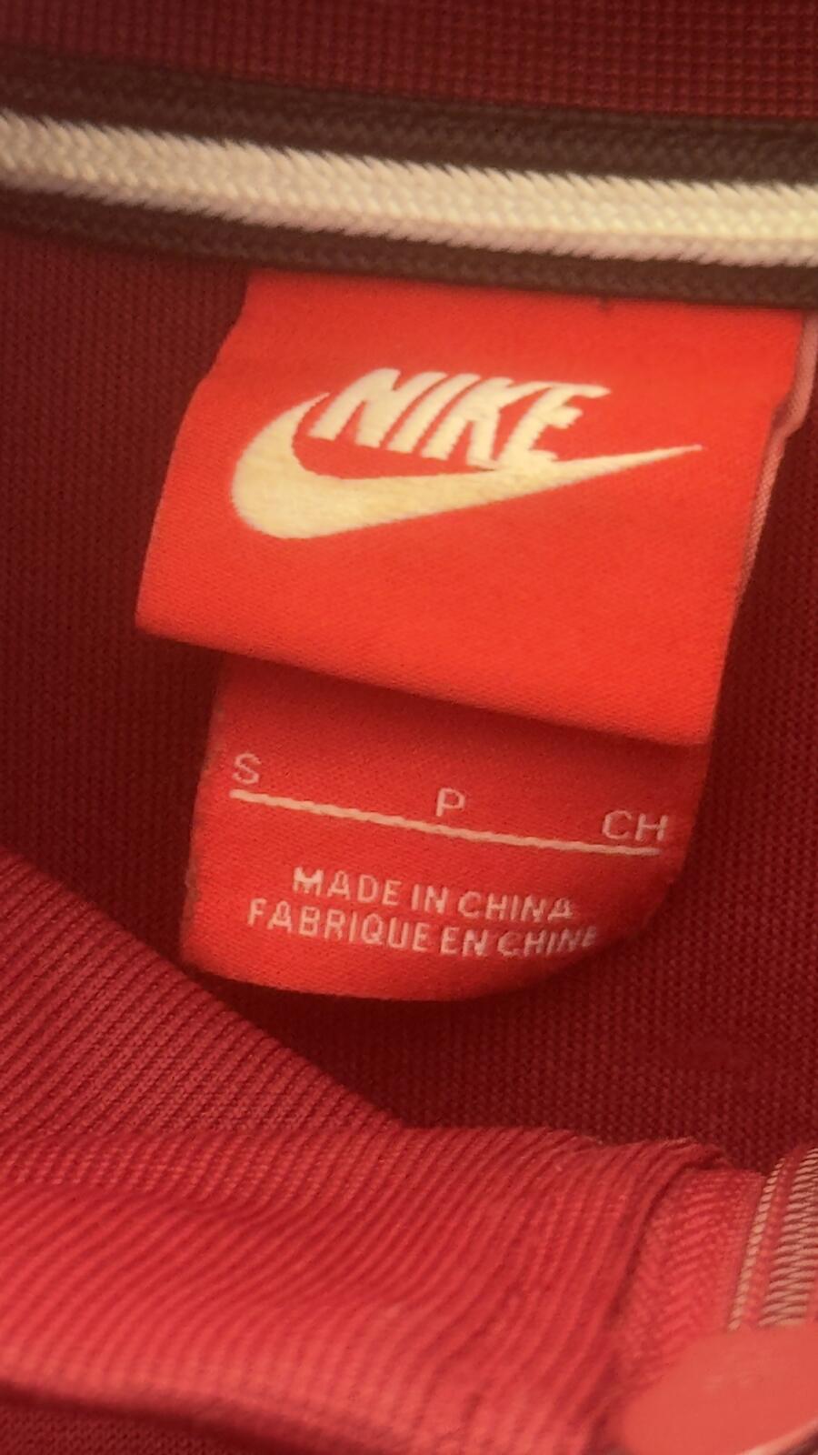 Nike Air Burgundy Track Jacket with White Stripe Detail - S - detail image 3