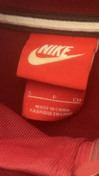 Nike Air Burgundy Track Jacket with White Stripe Detail - S - detail image 3