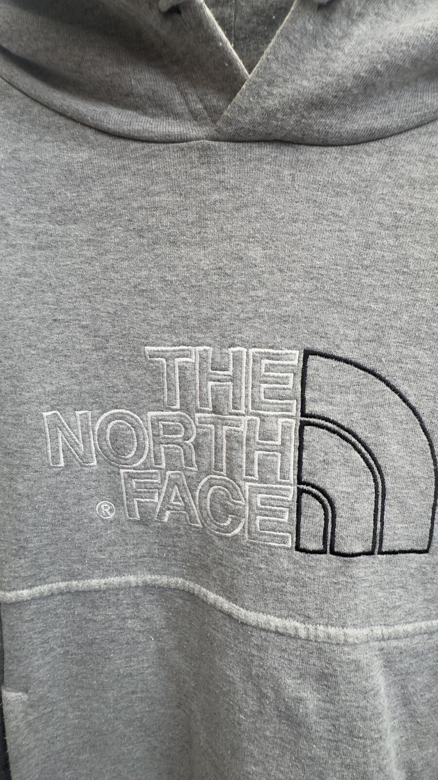 The North Face Men's Grey Hoodie Large