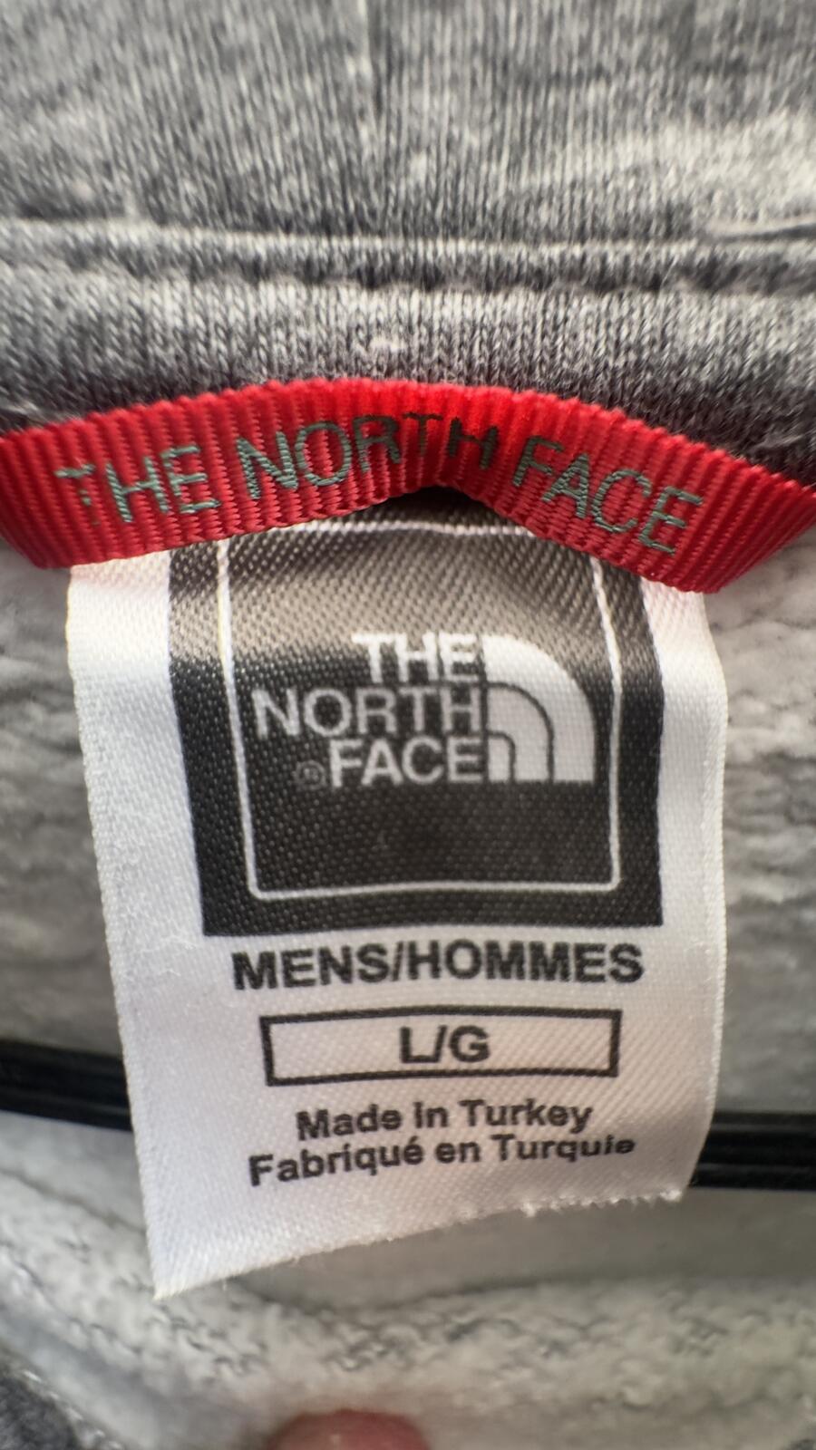 The North Face Men's Grey Hoodie Large