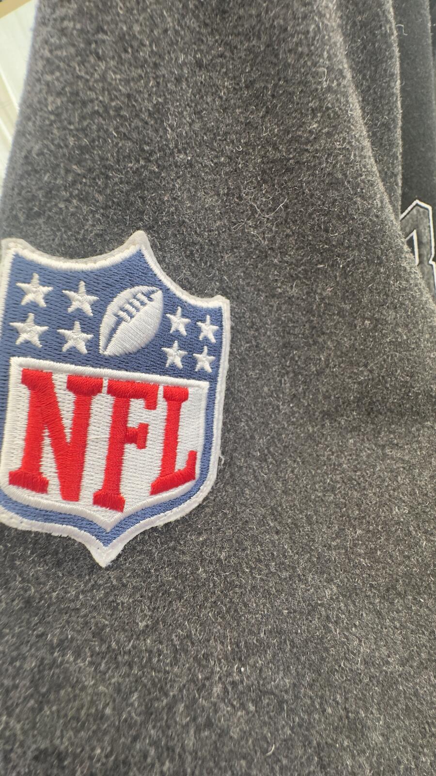 NFL Raiders Black Varsity Jacket