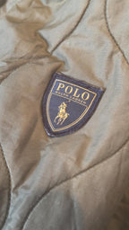 Polo Ralph Lauren Quilted Bomber Jacket Olive Green Size M