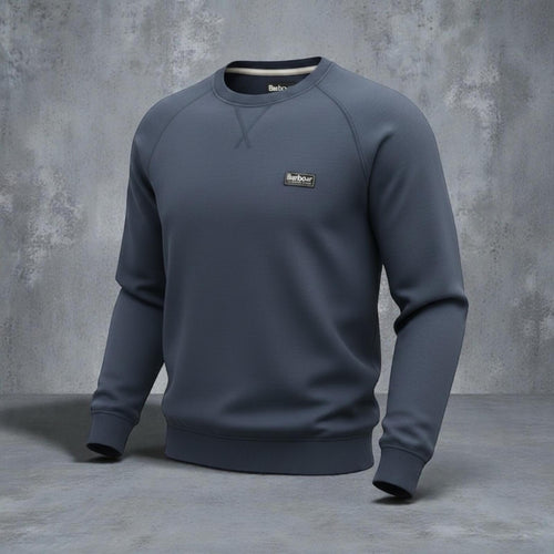 Barbour International Men's Navy Crew Neck Sweatshirt XL