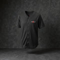 Jordan Black Mesh Button-Up Jersey Shirt Large