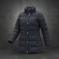 Tommy Hilfiger Navy Hooded Long Puffer Coat Size XL