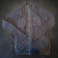 Calvin Klein Ribbed Knit Zip Cardigan Size L