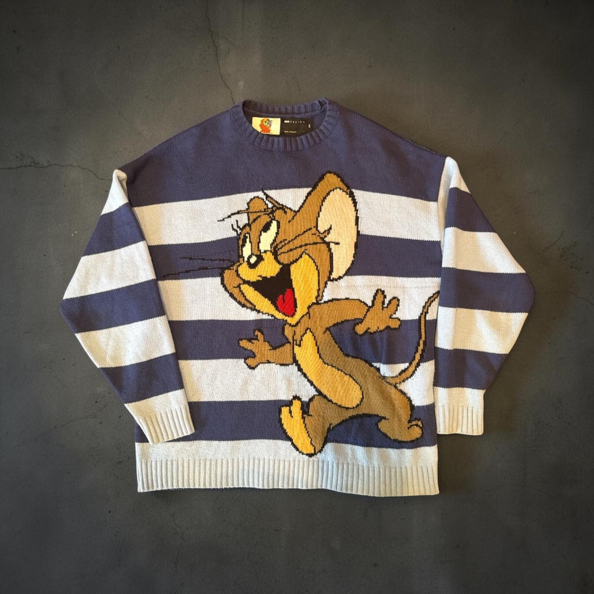 Tom and Jerry Striped Knitted Jumper