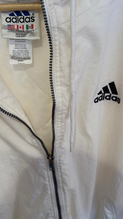 Adidas fully embroidered padded full zip jacket