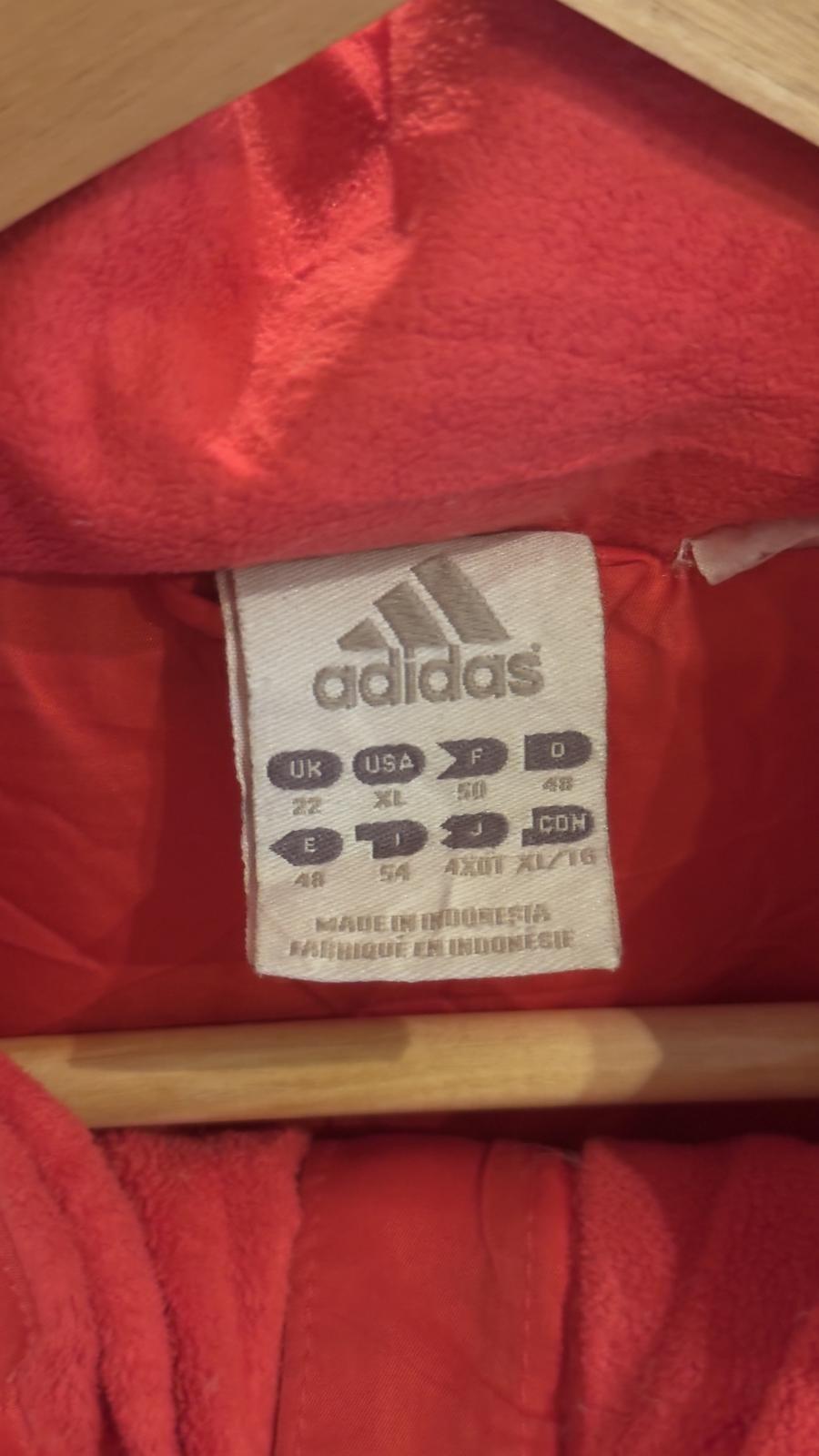Red Adidas puffer style jacket - detail image 3