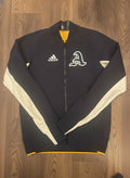 Adidas Black and White Zip-Up Sports Jacket with Logo