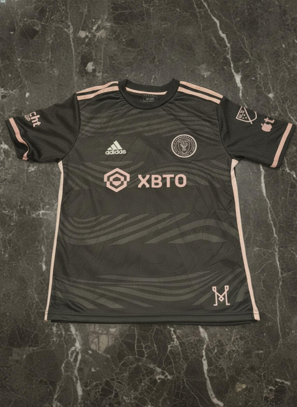 adidas Inter Miami CF Lionel Messi #10 Black/Pink Away Shirt