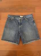 Topshop Blue Denim Shorts - UK 14, product image 1 of 6
