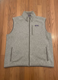 Patagonia Men's Gray Sleeveless Fleece Vest with Zipper Pock
