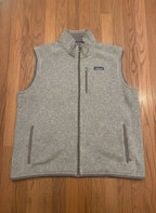 Patagonia Men's Gray Sleeveless Fleece Vest with Zipper Pock