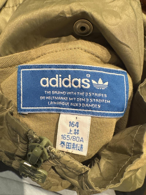 Adidas lightweight windbreaker ladies khaki and white - detail image 2