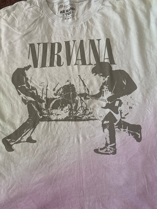 American Eagle Nirvana Band Tee White Medium - detail image 2