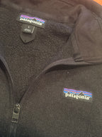 Patagonia Men's Black Half-Zip Fleece Pullover Size L