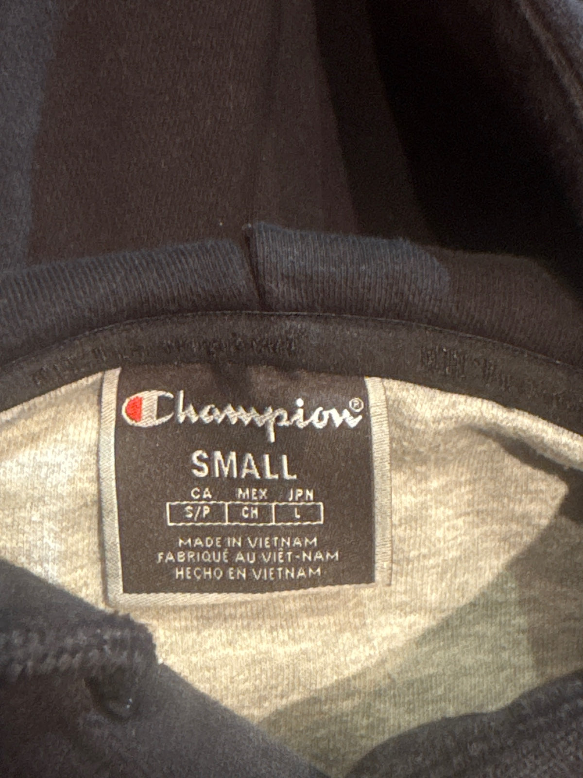 Champion Black Graphic Pullover Hoodie Small – product photograph 7 of 7