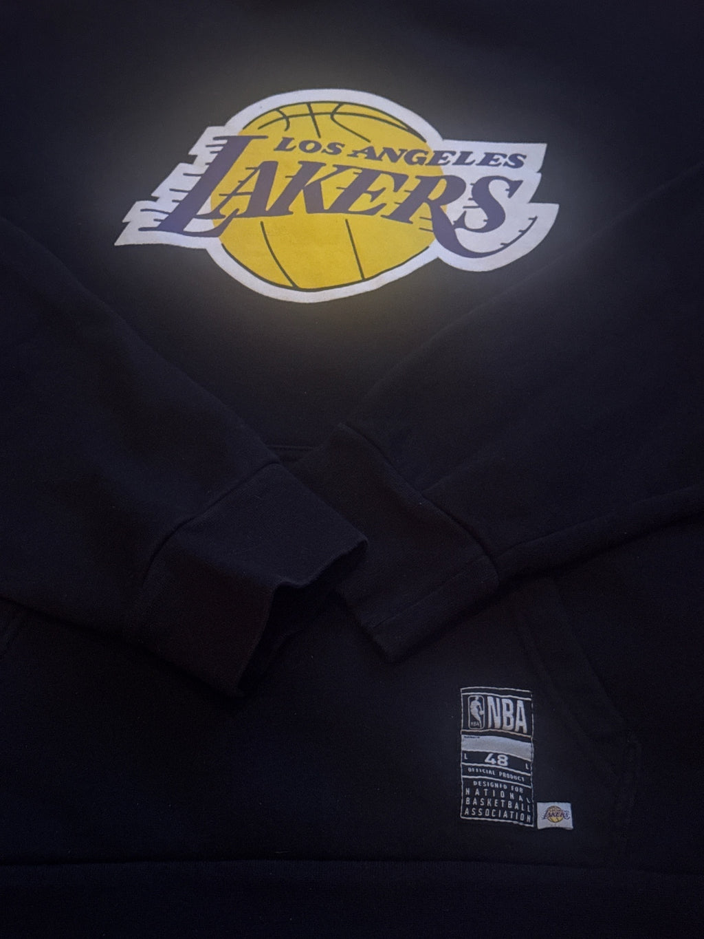 Los Angeles Lakers Black Hoodie with LeBron James 6 Print - detail image 2