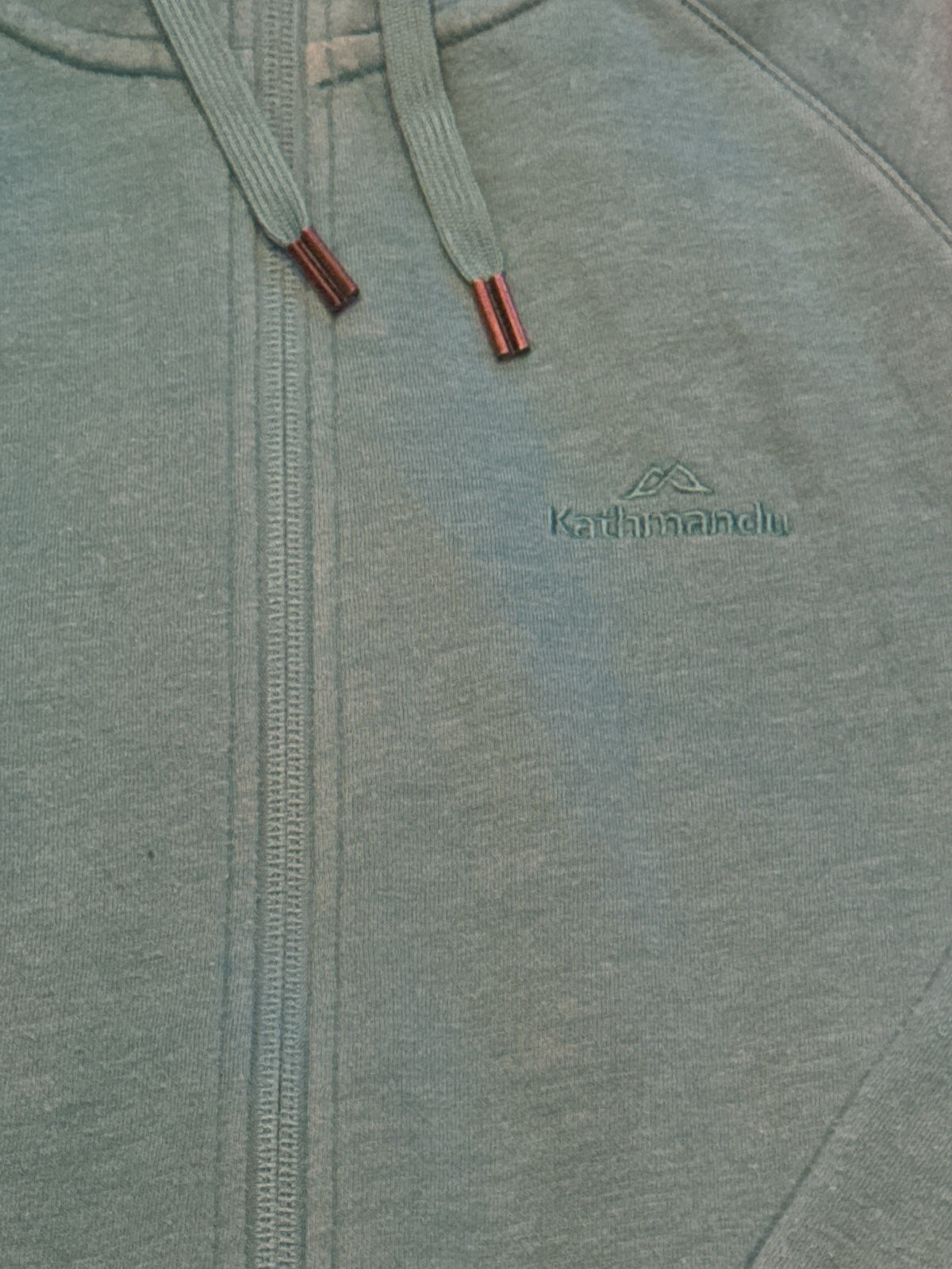 Kathmandu Women's Blue Full Zip Hoodie Size 10 — product photograph 3 of 5