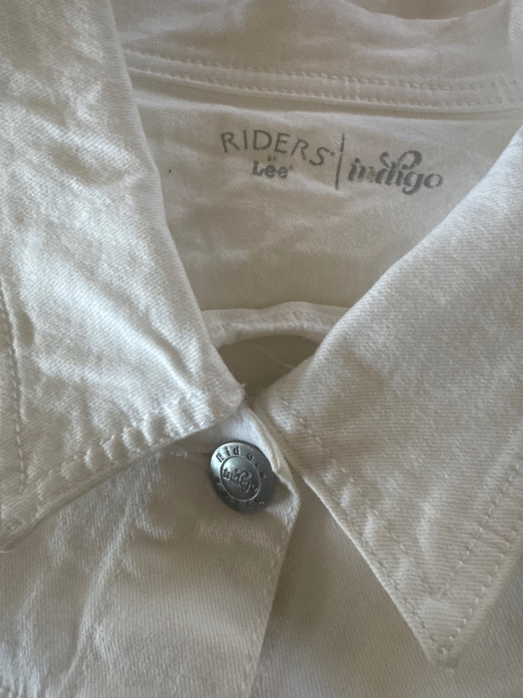 Lee Riders Indigo White Denim Jacket XL - detail image 5