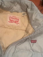 Levi's cream / pale blue Quilted Zip-Up Jacket Size S – product photograph 6 of 8