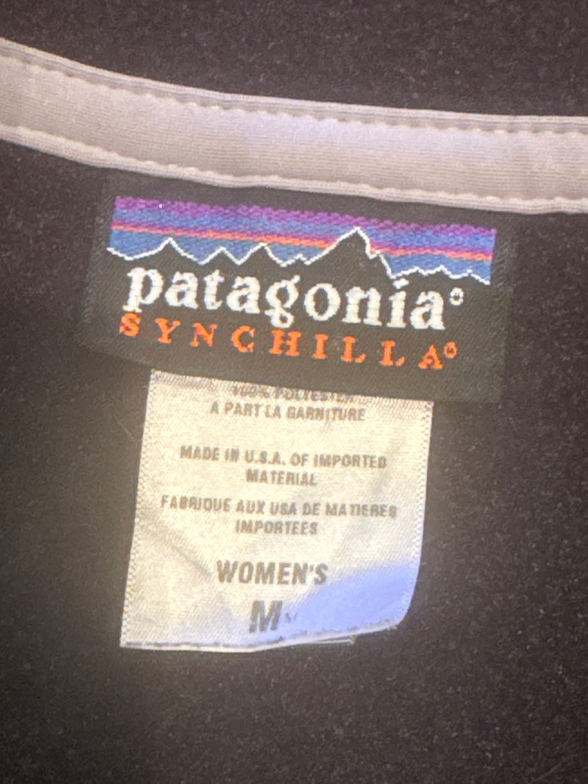 Patagonia Synchilla Women's Medium Black Fleece Madenin USA