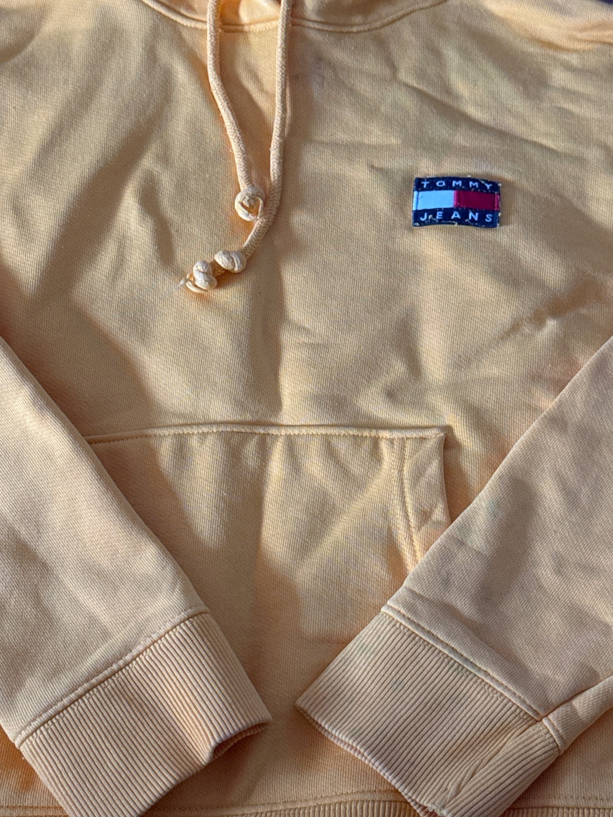Tommy Jeans Yellow Hoodie Sweatshirt Size S - detail image 2
