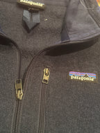 Patagonia Men's Navy Blue Full Zip Fleece Jacket Size Large