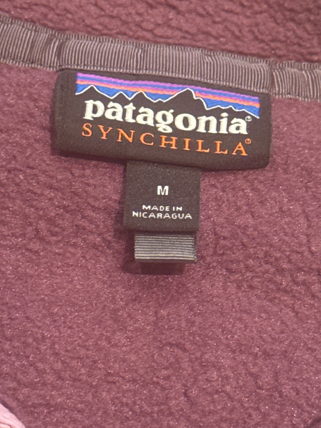 Patagonia Synchilla Fleece Pullover Medium Purple and Pink