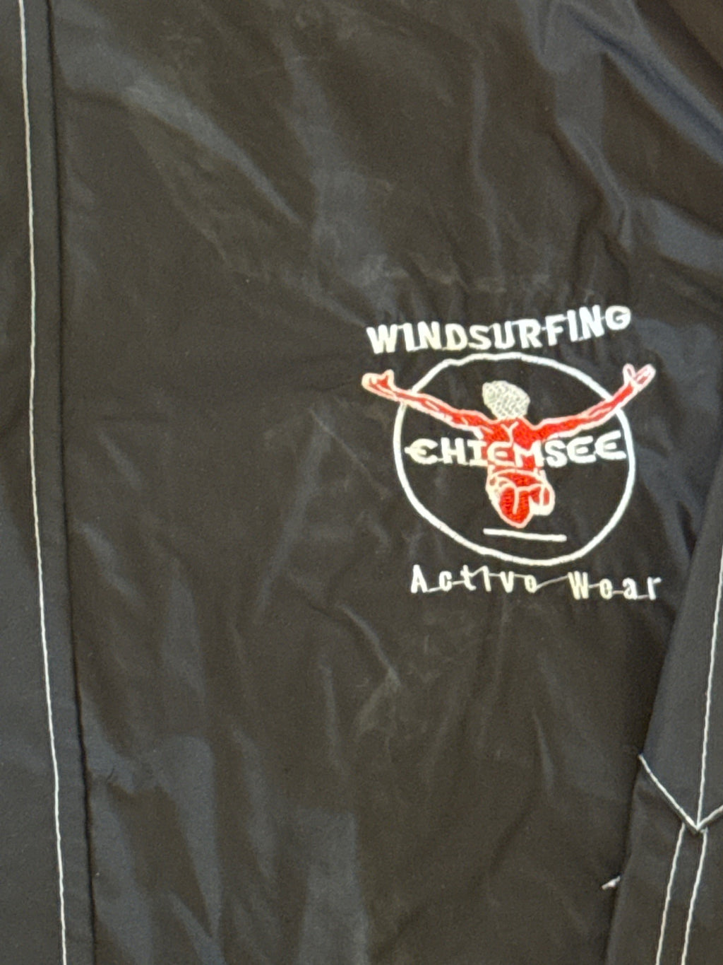 Chiemsee Windsurfing Black Hooded Windbreaker Jacket - L, product image 3 of 8