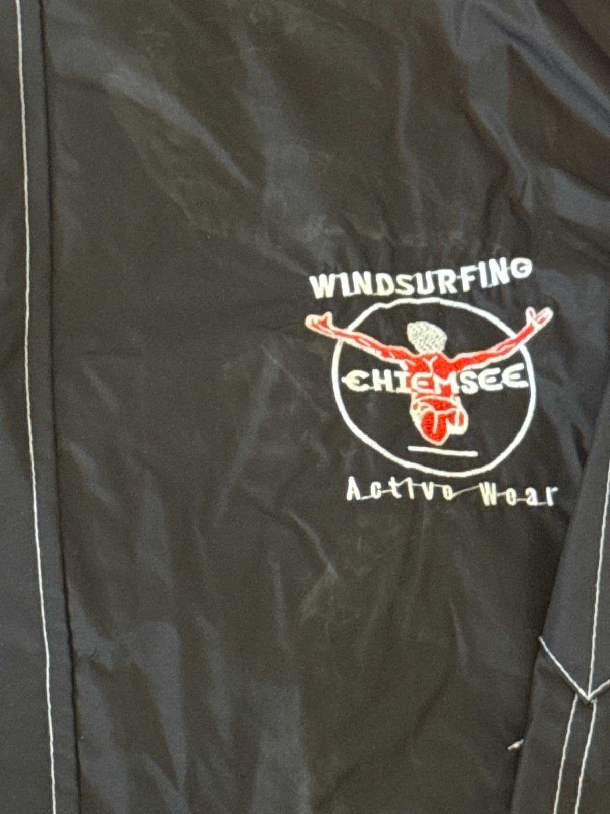 Chiemsee Windsurfing Black Hooded Windbreaker Jacket - L, product image 3 of 8
