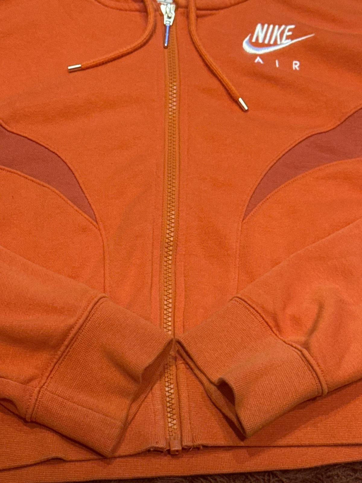 Nike Air F+R Orange Full-Zip Hoodie – product photograph 4 of 7