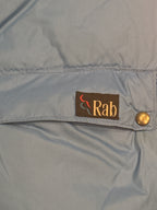 1990s vintage Rab Blue Down Puffer Gilet – product photograph 3 of 10