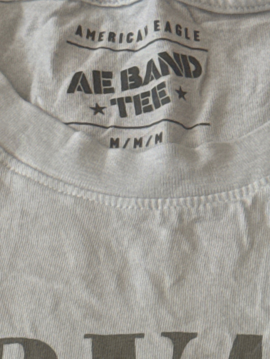 American Eagle Nirvana Band Tee White Medium