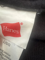 Hanes Black Graphic T-Shirt Large CBT Garage Print