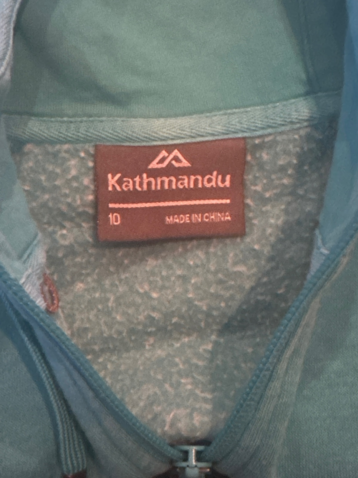 Kathmandu Women's Blue Full Zip Hoodie Size 10 — product photograph 2 of 5