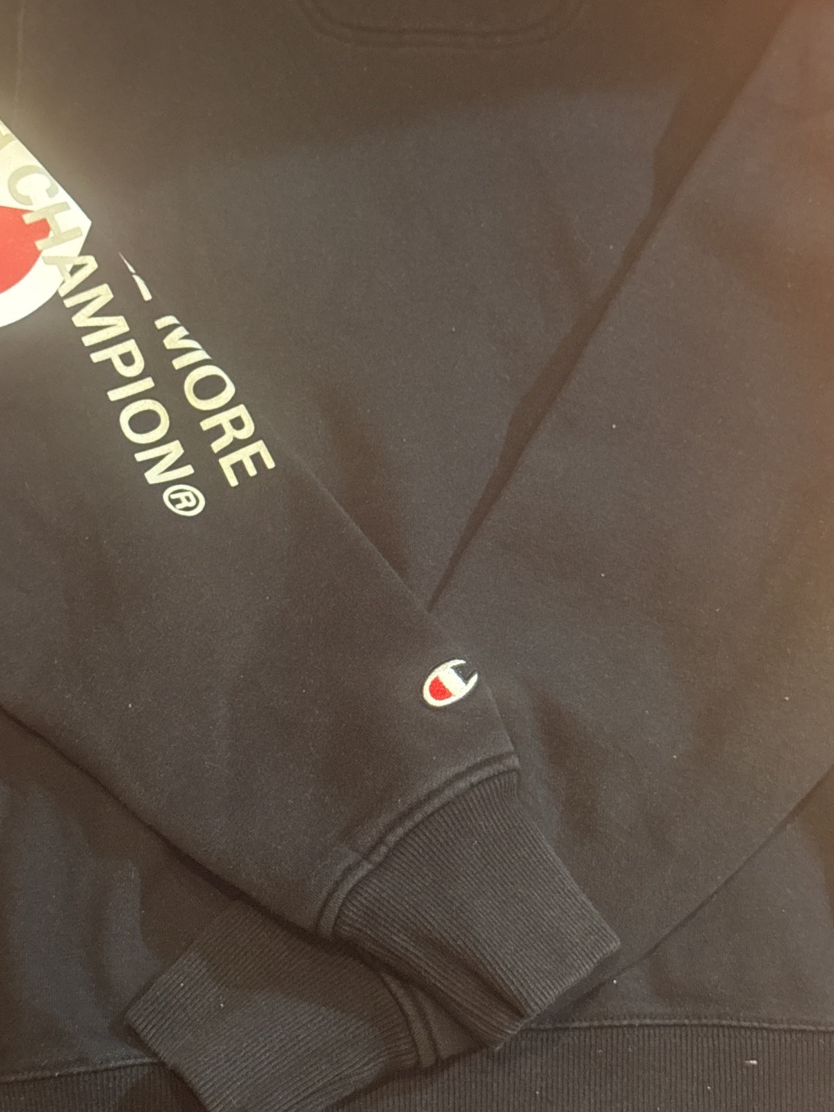 Champion Black Graphic Pullover Hoodie Small – product photograph 6 of 7
