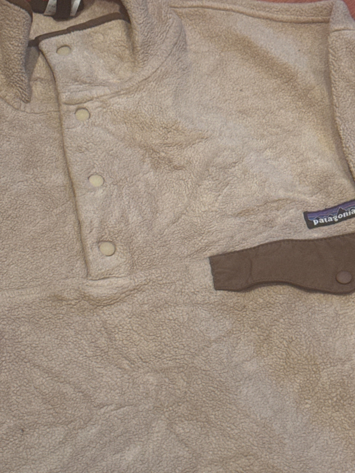 Patagonia Synchilla Men's Large Beige Fleece Pullover