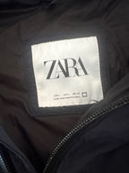Zara Navy Blue Puffer Jacket with Hood, Size M - detail image 4